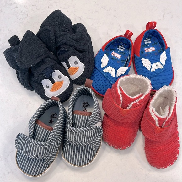 Other - Three Baby Shoes and One Slipper - Toms and Osh Kosh
